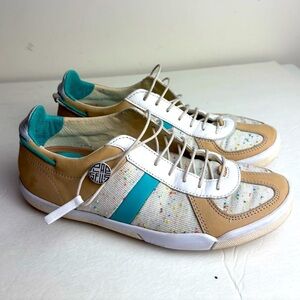 𝅺PLAE "Butler" Leather Sneaker Shoe in Turtle Dove, Women's 6.5